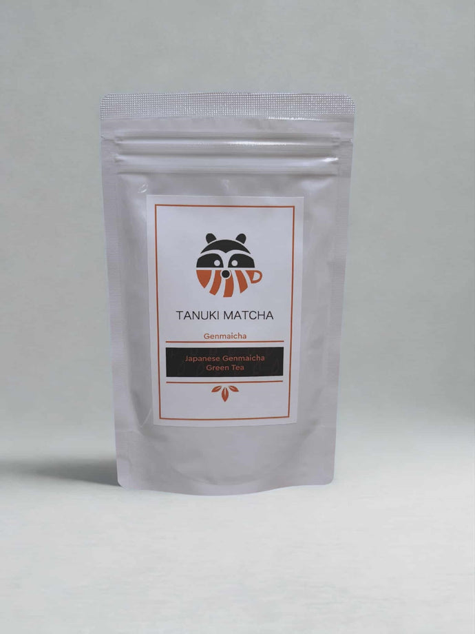 Tanuki Genmaicha ''Pop Corn'' Japanese Green Tea 50g.